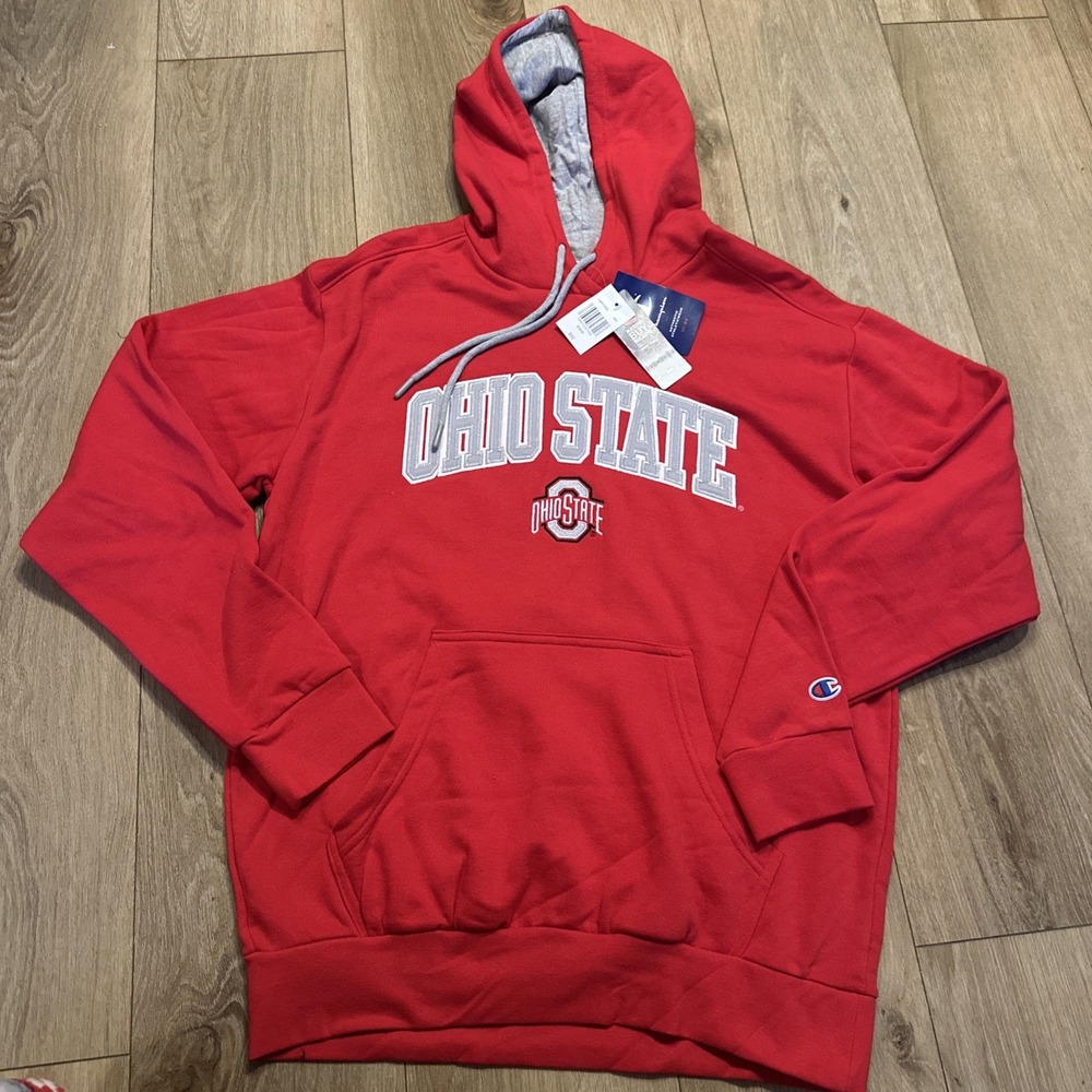 Ohio State Buckeyes Men's Hoodie Embroidered‎ Logo Football College Med NEW